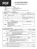 Plan de Sesion de Aprendizaje #04