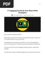 27 Engaging Facebook Post Ideas (With Examples)