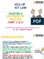 Chapter 6 Doctrine of Mistake