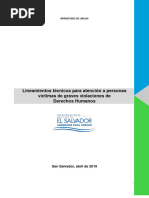 Lineamientos Técnicos para Atención A Personas Víctimas de Graves Violaciones de Derechos Humanos