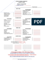 Subject Evaluation Form