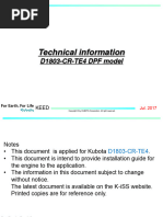 KORD3 17-062 Technical Information For D1803-CR-TE4 DPF Model