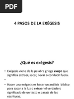 4 Pasos de La Exegesis