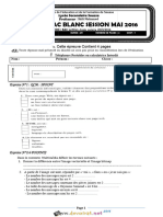 Devoir de Synthèse N°3 - Informatique - Bac Lettres (2015-2016) MR Shili Mohamed