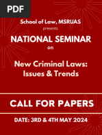 National Seminar On New Criminal Laws