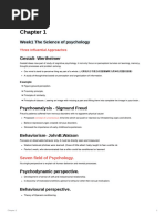 Introduction To Psychology Chapter 1