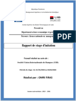 Rapport de Stage D'initiation UIB - Firas Omri 2024