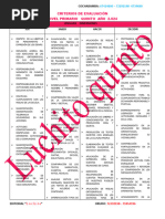 Criterios de Evaluación 5to Luchito