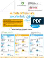 Calendario Raccolta Differenziata Anno 2022