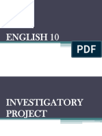 Investigatory Project FORMAT