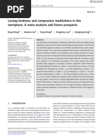 Stress and Health - 2023 - Wang - Loving Kindness and Compassion Meditations in The Workplace A Meta Analysis and Future