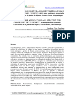 O Associativismo Agricola Como Estrategi