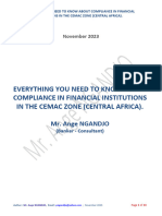 COMPLIANCE IN FINANCIAL INSTITUTIONS IN THE CEMAC ZONE - Mr. Ange NGANDJO