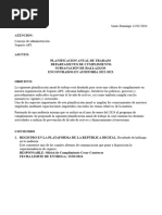 Planificacion de Trabajo Ofic. de Cumpl.