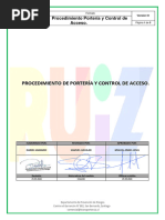 5 - Procedimiento de Trabajo Seguro - Control de Portería