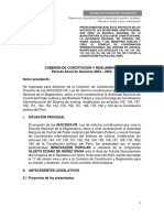 Predictamen de Reforma Constitucional para Eliminar La Junta Nacional de Justicia