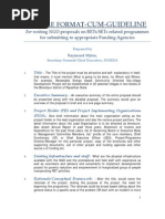 Sample Format For Writing Project Proposal On SET