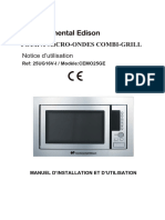 Four A Micro-Ondes Combi-Grill: Notice D'utilisation