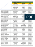 Ipl Schedule 2024