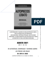 Guia Autoprecios S A de C V Agosto 2021 PDF V08 Copyright 2005 2021 Autoprecios Lobato M.R.