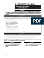 User'S Information Manual: Cast Iron Gas-Fired