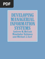 Andrew M. McCosh, Mawdudur Rahman, Michael J. Earl (Auth.) - Developing Managerial Information Systems-Palgrave Macmillan UK (1981)