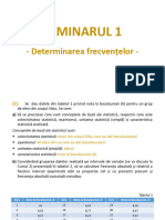 Seminar 1 - Determinarea Frecventelor