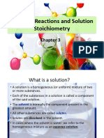 Chapter 3 - Aqueous Reactions (Solutions)