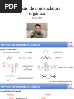 Revisão de Nomenclatura Orgânica