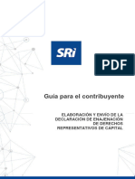 Guía Formulario Enajenación de Derechos Representativos de Capital