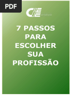 E-Book 7 PASSOS PARA ESCOLHER SUA PROFISSÃO