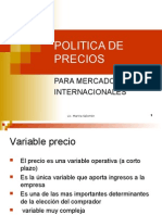 Politica de Precios