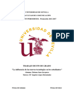 Trabajo de Fin de Grado. Paloma Sanz. La Influencia de Las Nuevas Tecnologías en Los Estudiantes.