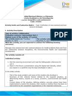 Activity Guide and Assessment Rubric - Unit 2 - Task 3 - Definition of Intrasectoral and Transectoral Strategies