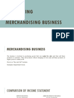 Accounting For Merchandising Business (BA)