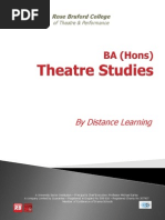 BA (Hons) Theatre Studies at Rose Bruford College Brochure 