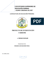 Proyecto de Intervencion Rezago Escolar