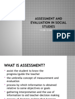 Assessment and Evaluation in Social Studies