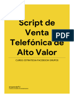 Script de Venta Telefonica de Alto Valor