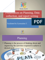 Presentation On Planning, Data Collection, and Reporting