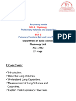 Pulmonary Volumes and Capacities