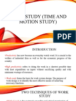 Work Study (Time and Motion Study) - 010945