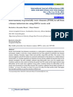 Bioavailability of Potentially Toxic Elements (PTES) in Soil From A Former Industrial Site Using EDTA/acetic Acid