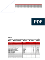 Cartilla de Mantenimiento Massey Ferguson 3709 Ge