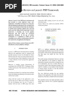 A Modern Review On Laravel - PHP Framework