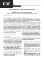 A Survey of Density Based Clustering Algorithms: Panthadeep BHATTACHARJEE, Pinaki MITRA