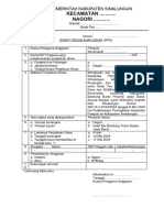 Format Surat Perjalanan Dinas Pangulu (Luar Daerah)