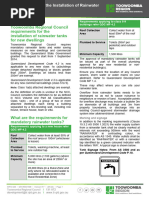 DOCS-#5001496-V7-InFO 026 Requirements For The Installation of Rainwater Tanks Information Sheet TRPS