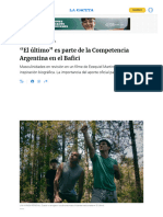 "El Último" Es Parte de La Competencia Argentina en El Bafici