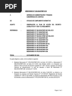 Memo 029-2024, GAF, SGL, Observación Al Plan de Acción Del DL 1439 y Su Reglamento